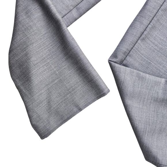 Zanetti Men's Gray Wool Lanificio Zegna Classic Flat Front Suit Pants Size 32R - Picture 2 of 4